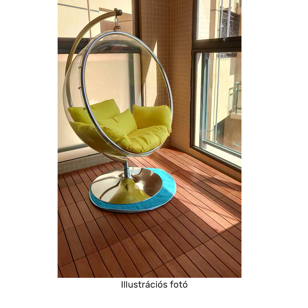 Függő fotel állvánnyal, átlátszó/ezüst/szürke, BUBBLE NEW TYP 3