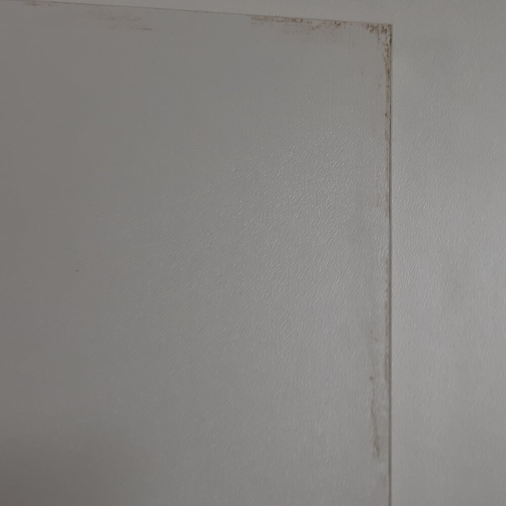 Obývacia stena, biela/sivá, GENTA P3, poškodený tovar