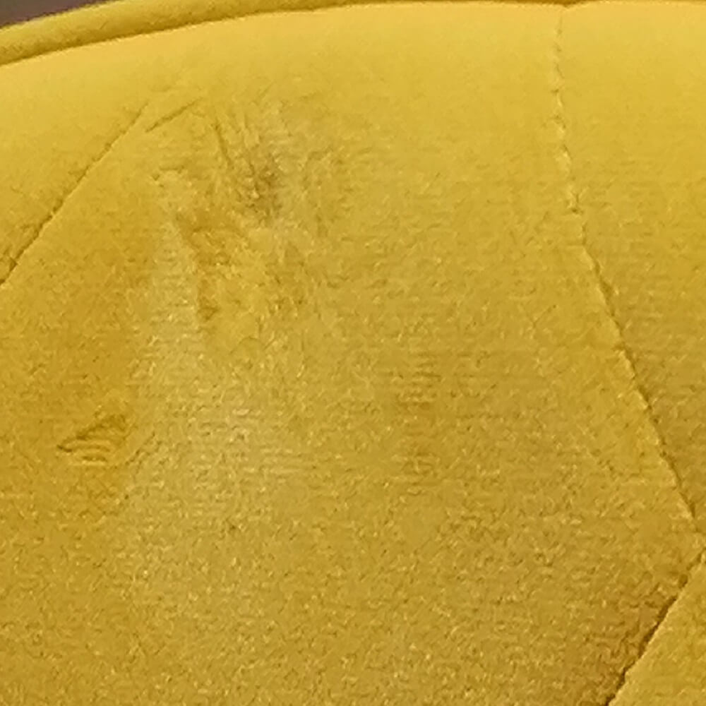 Kancelárske kreslo, Velvet látka žltá/čierna, SORILA P1, poškodený tovar