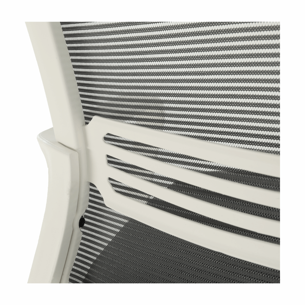 Irodai szék, hálószövet szürke/szövet fekete/műanyag fehér, APOLO 2 NEW Irodai szék, hálószövet szürke/szövet fekete/műanyag fehér, APOLO 2 NEW