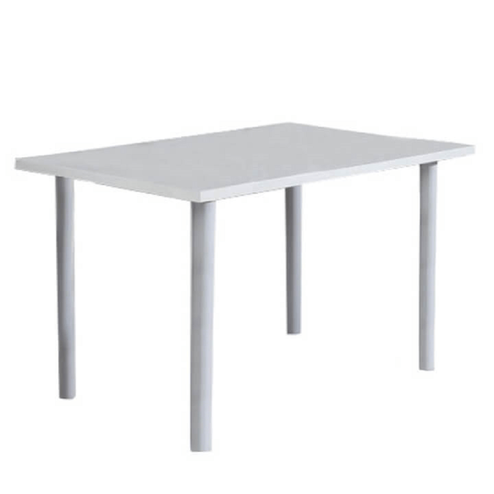 Étkezőasztal, fehér  HG, 120x80 cm, UNITA