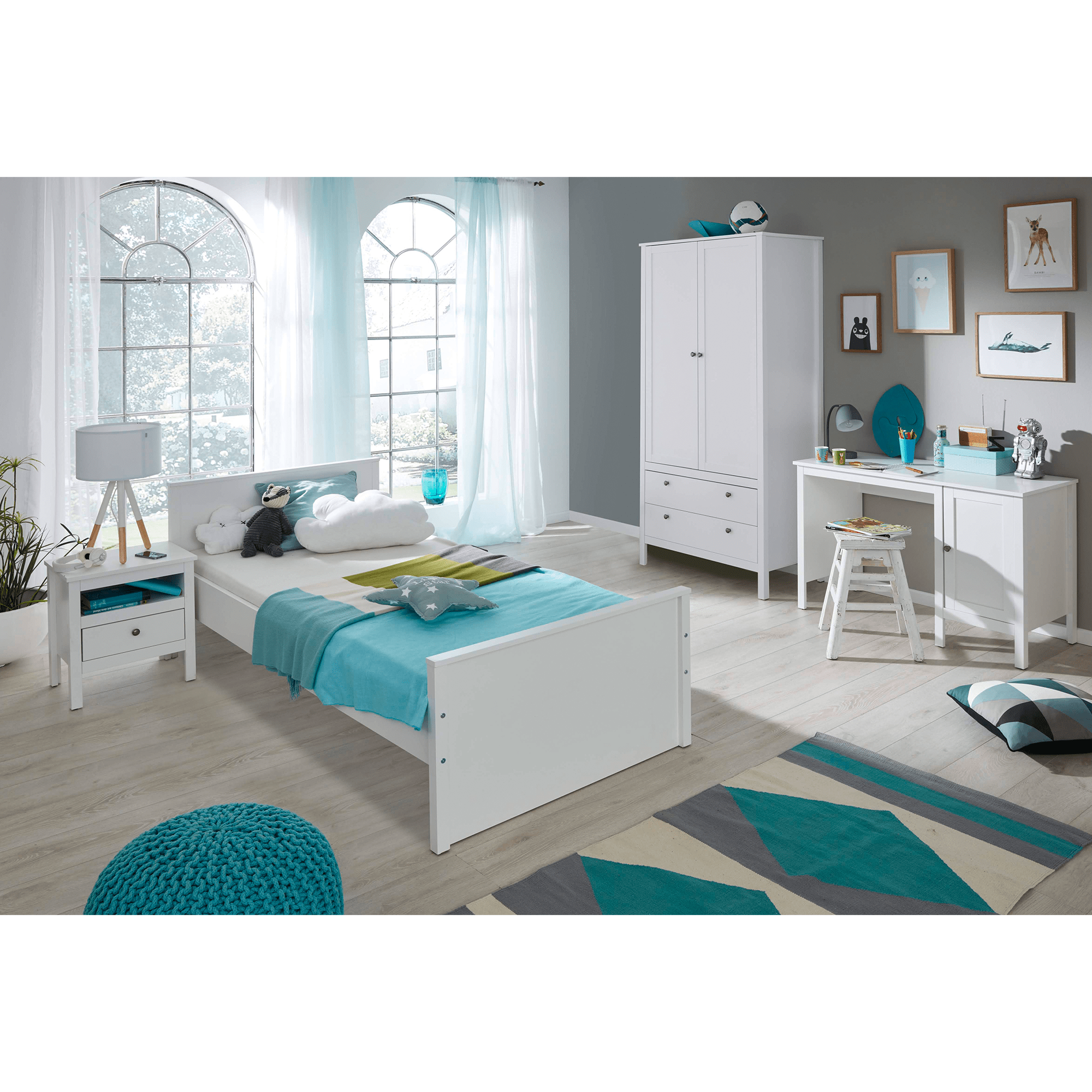 PC asztal 1D/1155, fehér, OLJE PC asztal 1D/1155, fehér, OLJE