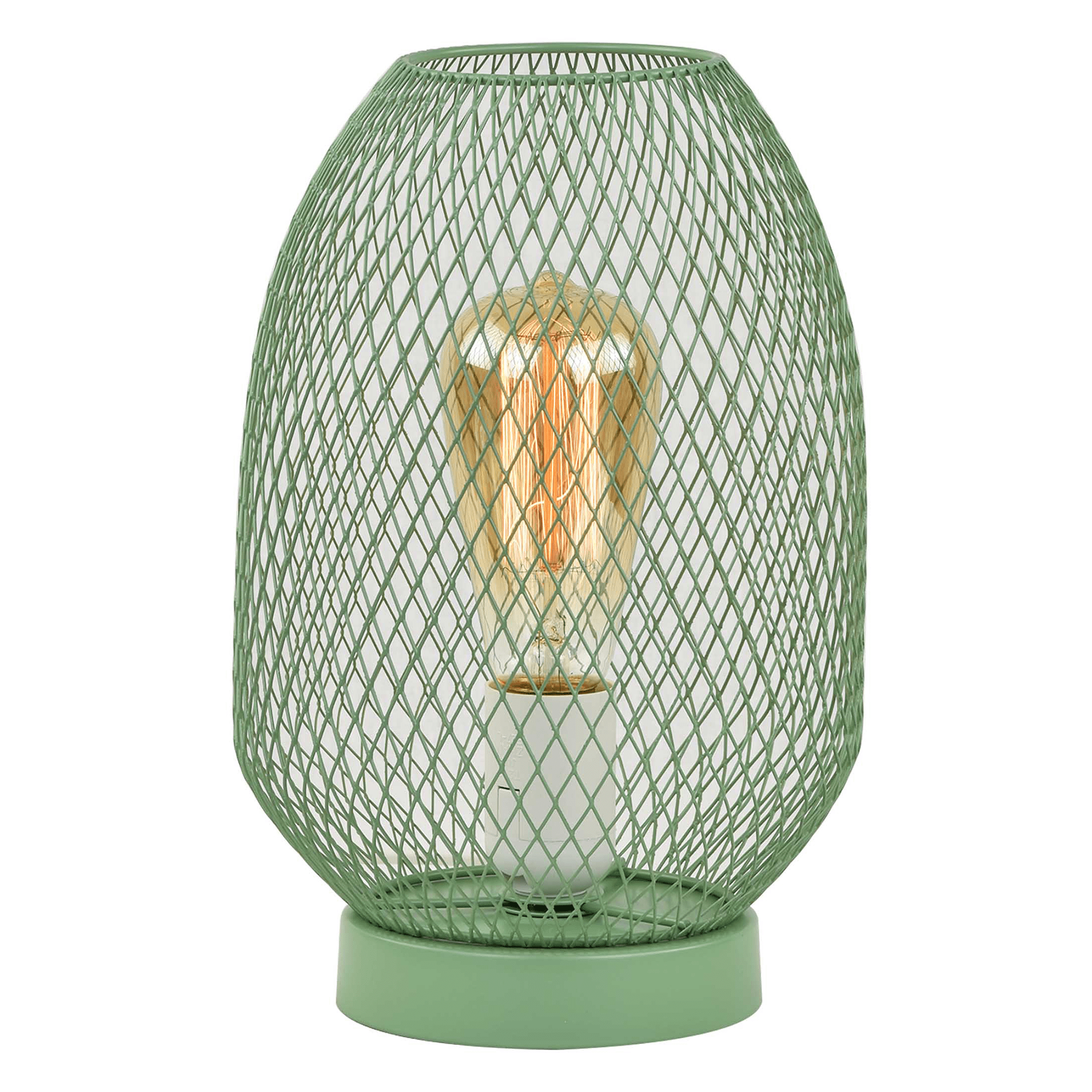 Lampă de masă, metal/ verde, ANLEY