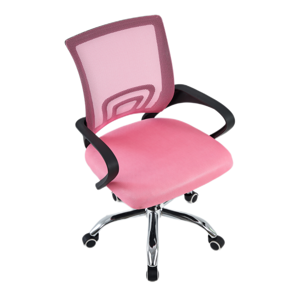 Kancelářská židle, růžová/černá, DEX 4 NEW