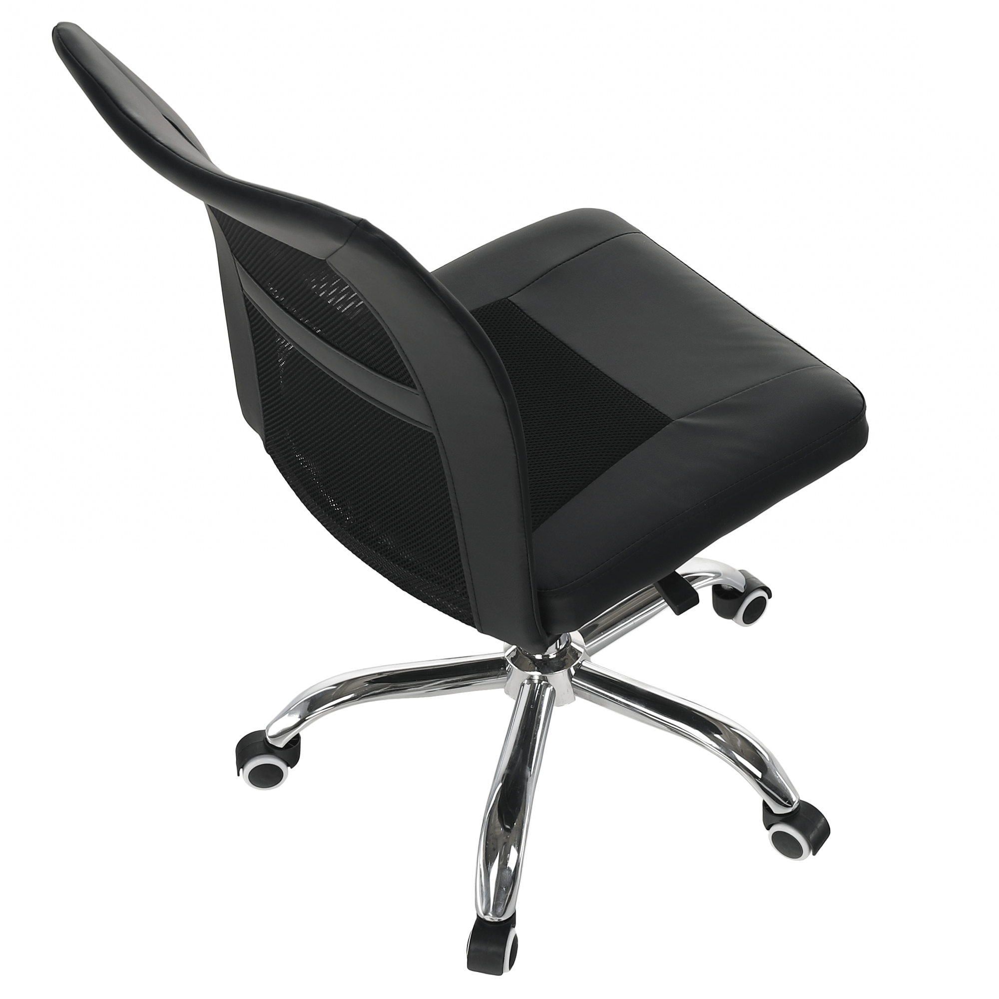 Irodai fotel, fekete/króm, IDOR 2 NEW