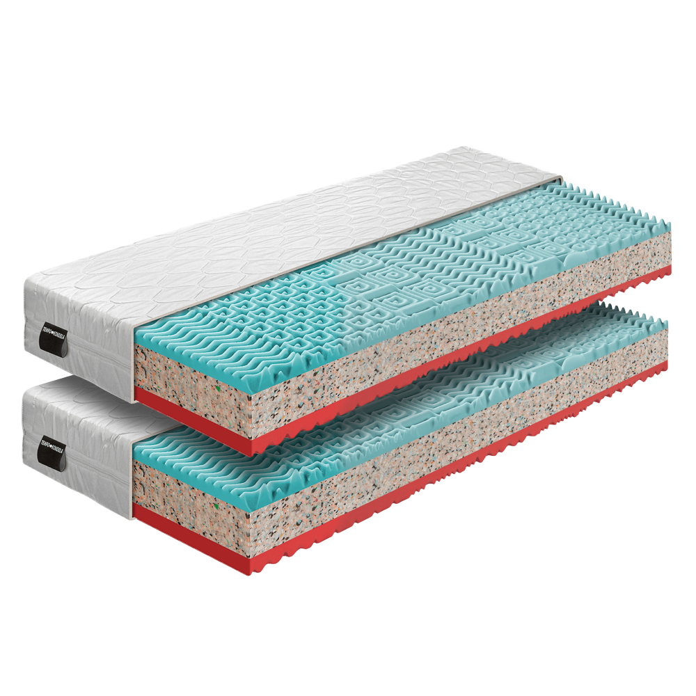 Matrace, set 2 ks, 18 cm, 80x200 cm, TAMIA