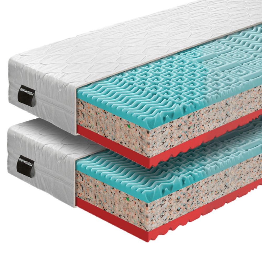 Matrace, set 2 ks, 18 cm, 80x200 cm, TAMIA