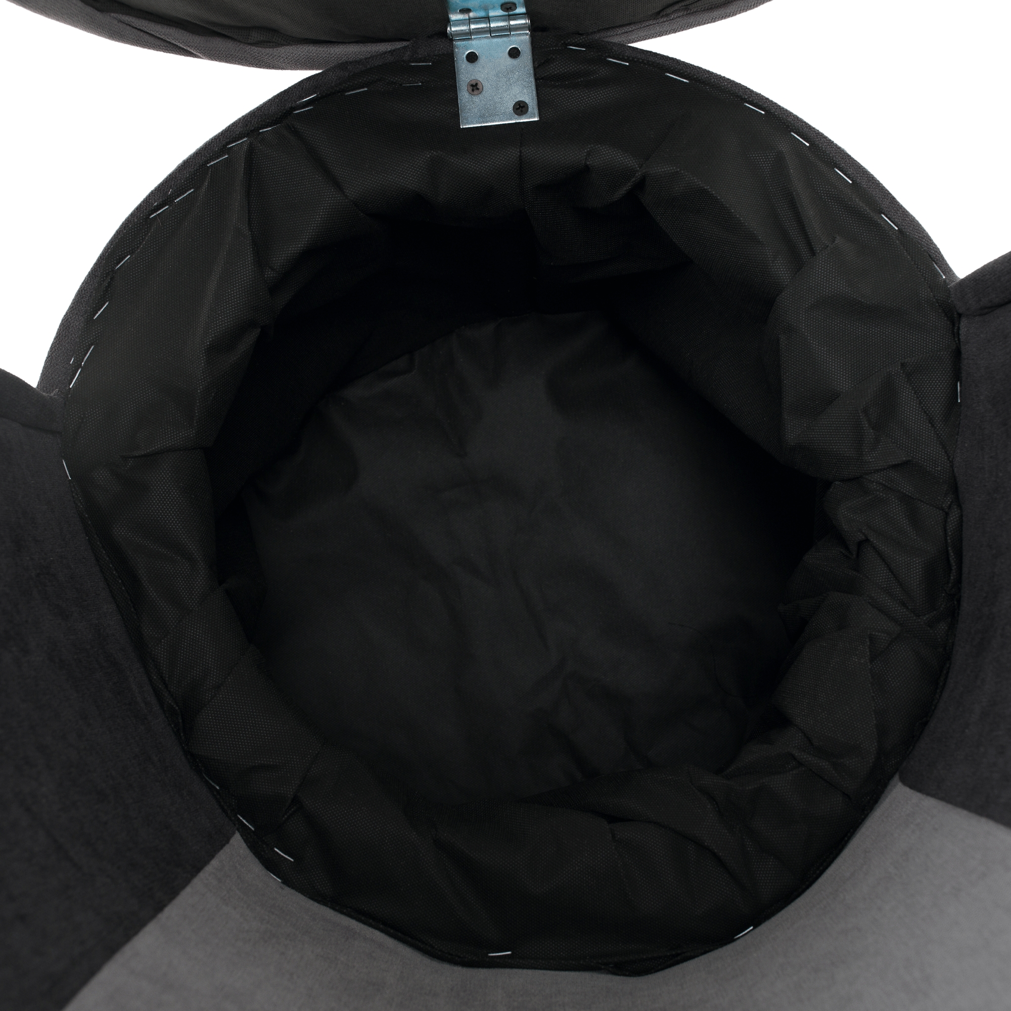 Fotel tárhellyel, sötétszürke/világosszürke, PERSI