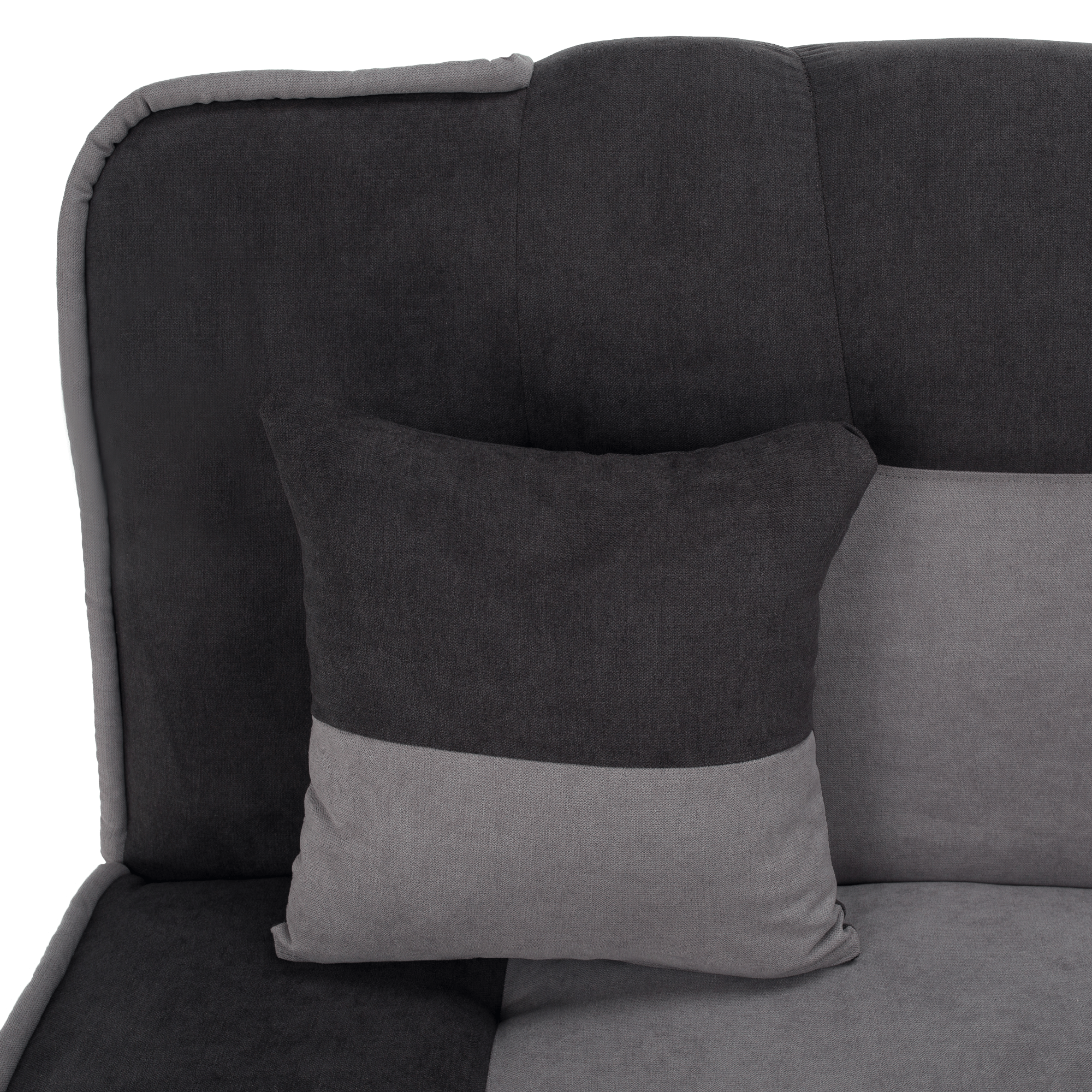 Kinyitható dívány, sötétszürke/világosszürke, PERSI