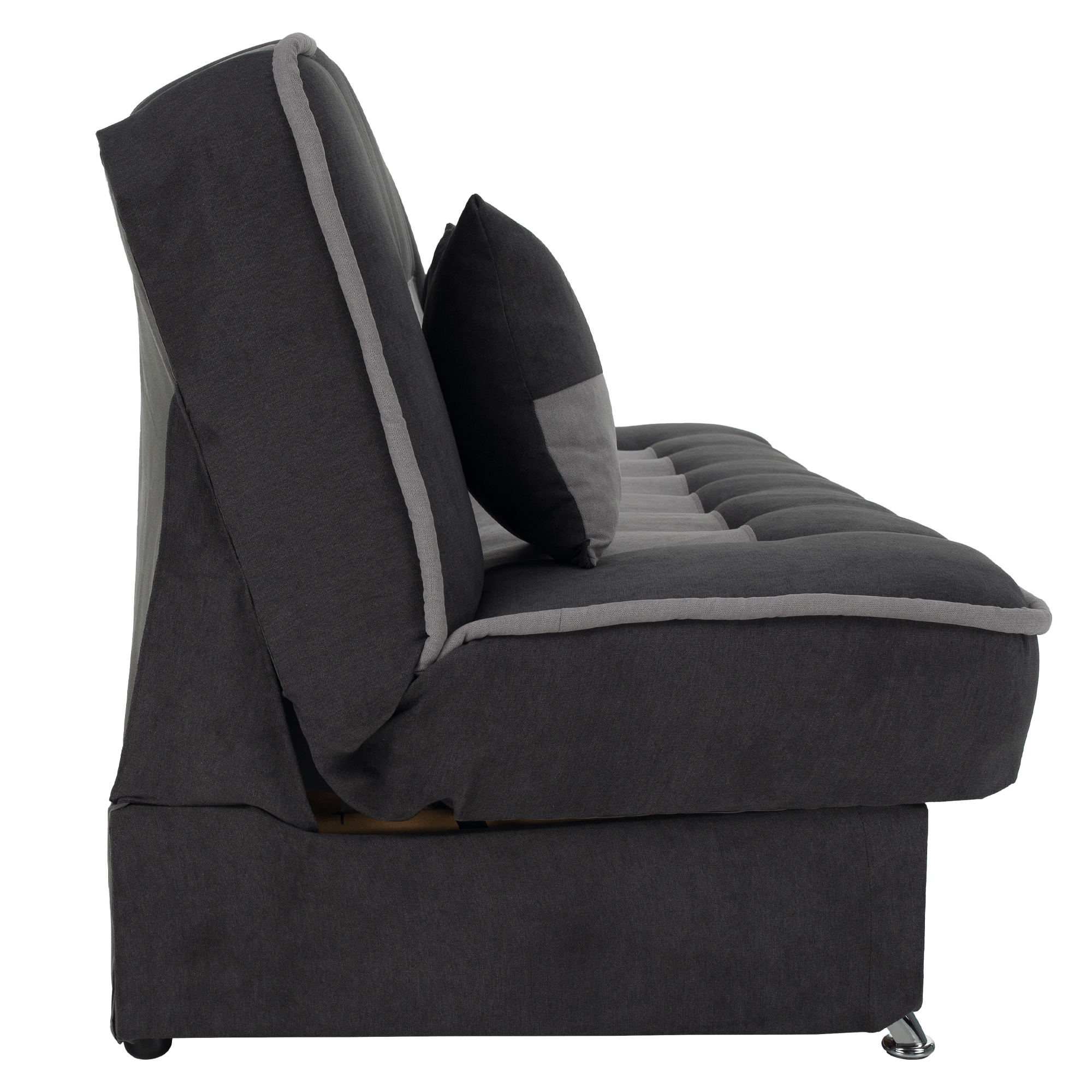 Kinyitható dívány, sötétszürke/világosszürke, PERSI