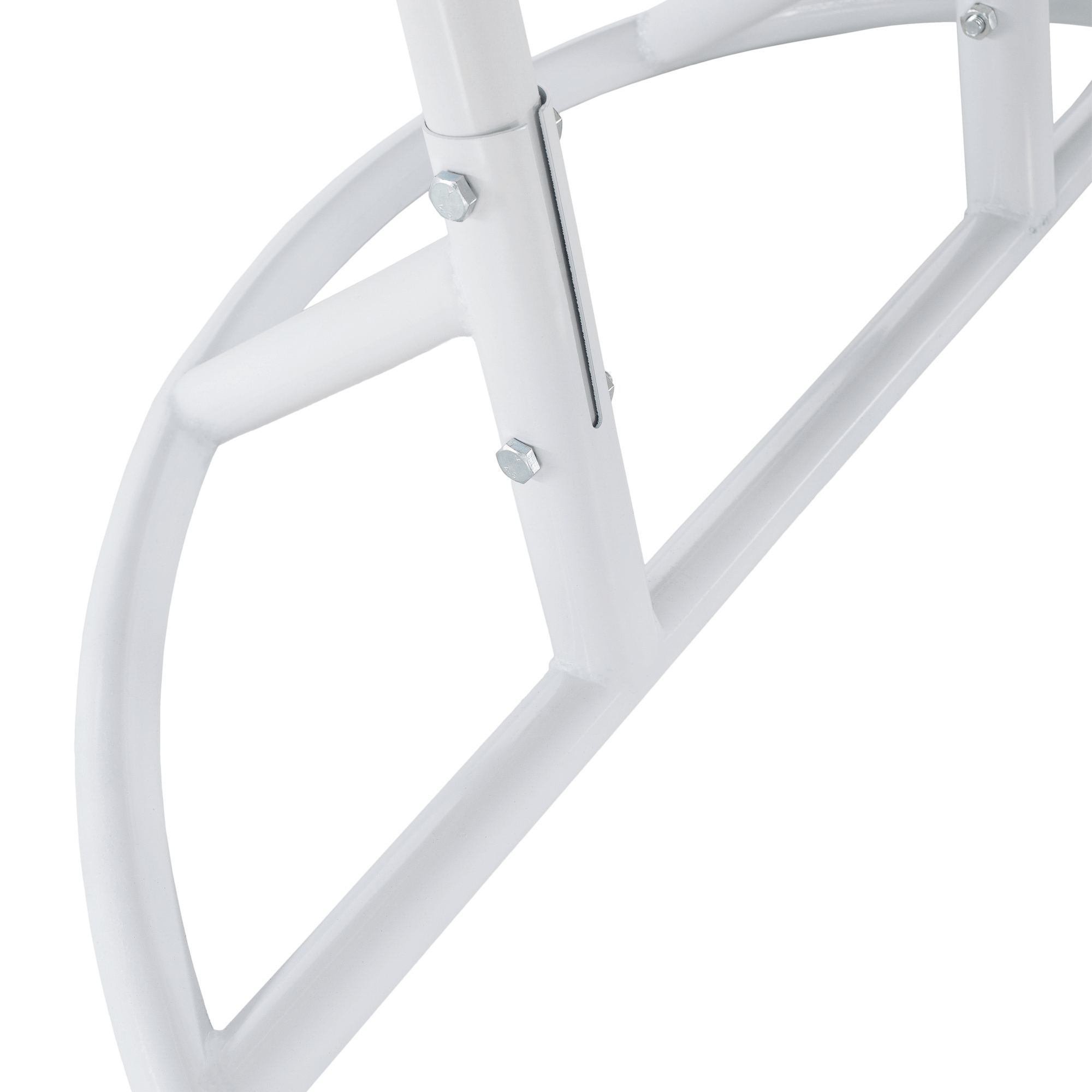 Függő dupla fotel, fehér/minta virág, DALVEA 2 NEW