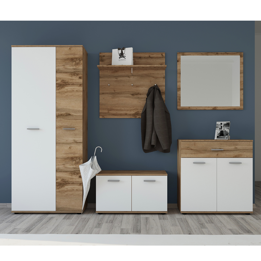 Fali fogas, wotan tölgy/fehér, IRIA B Fali fogas, wotan tölgy/fehér, IRIA B