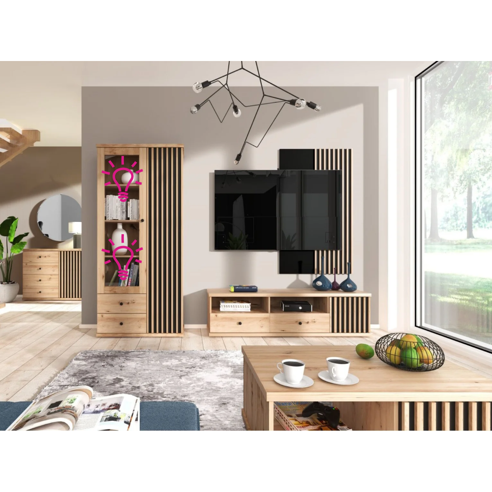 LED világítás, 2 pontos, fehér, KOLI