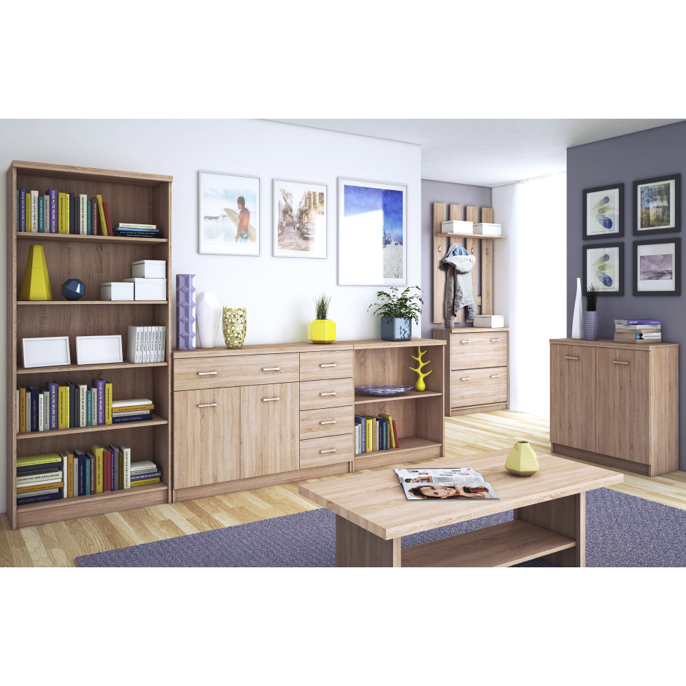 Komód 2D, sonoma tölgy, TOPTY TYP 21 Komód 2D, sonoma tölgy, TOPTY TYP 21