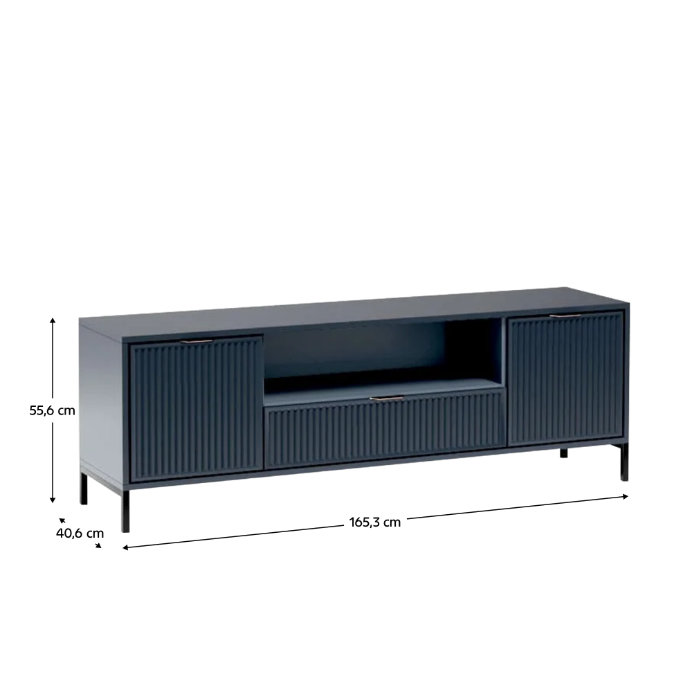 TV stolík, indigo modrá, STYLE LS 4