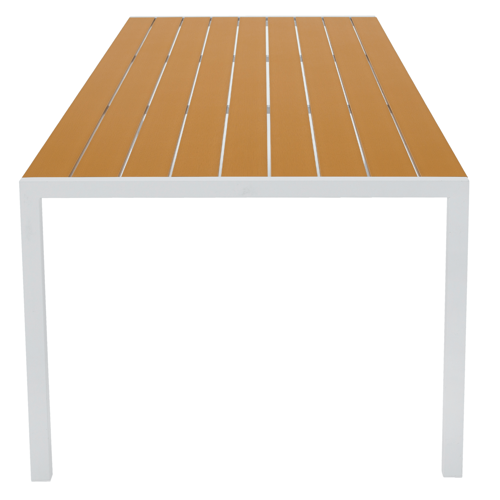 Zahradní stůl, bílá ocel/dub, BONTO