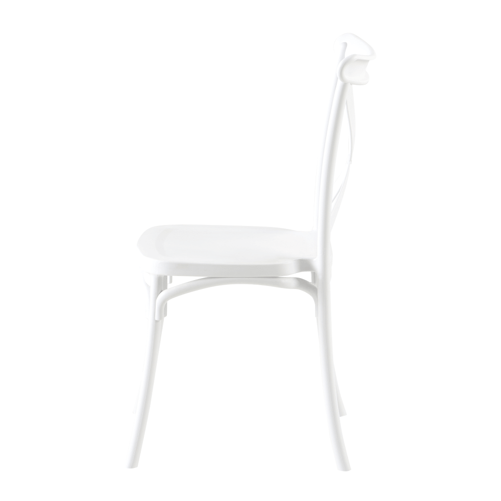 Stohovatelná židle, bílá, SAVITA