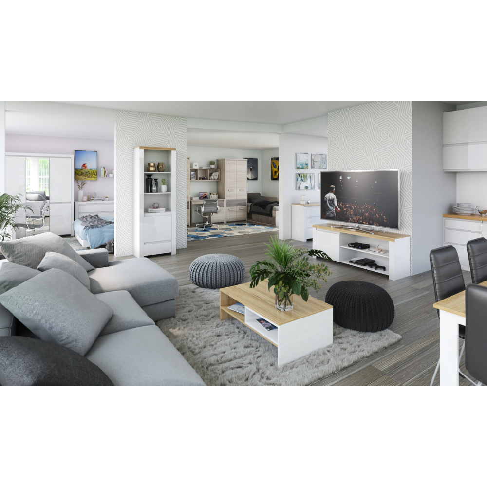 Visiaci regál 120, gaštan nairobi, JESI NEW