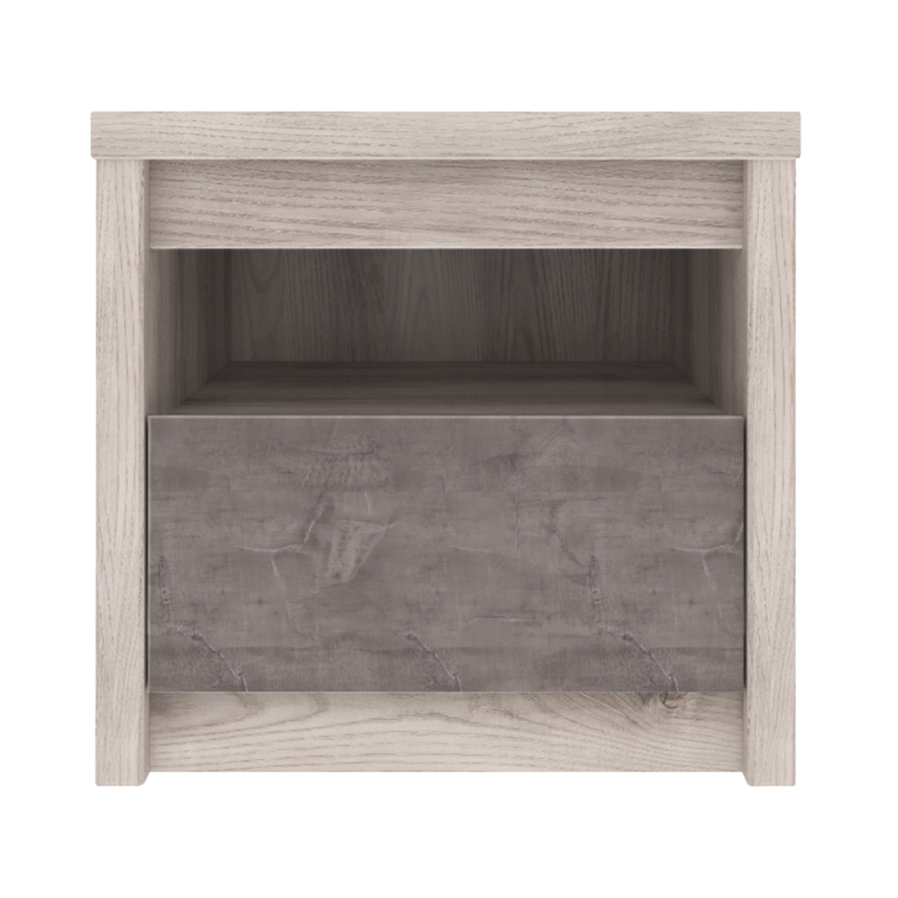 Éjjeliszekrény 1S, nairobi gesztenye/onix, JESI Éjjeliszekrény 1S, nairobi gesztenye/onix, JESI