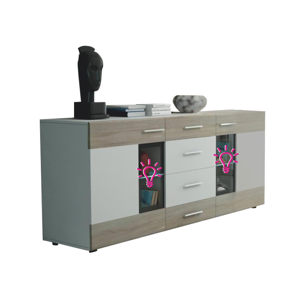 KONDELA LED osvetlenie, 2-bodové, REDSTAR