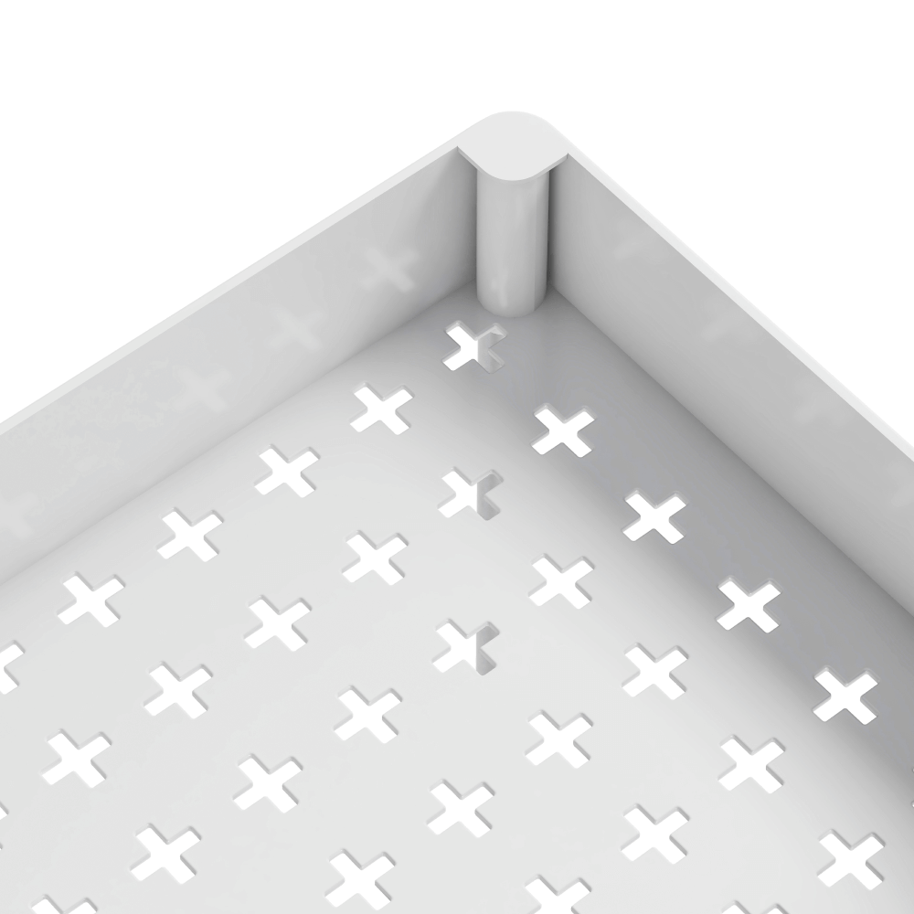 Mozgatható polc, fehér, ALIOL TYP 3