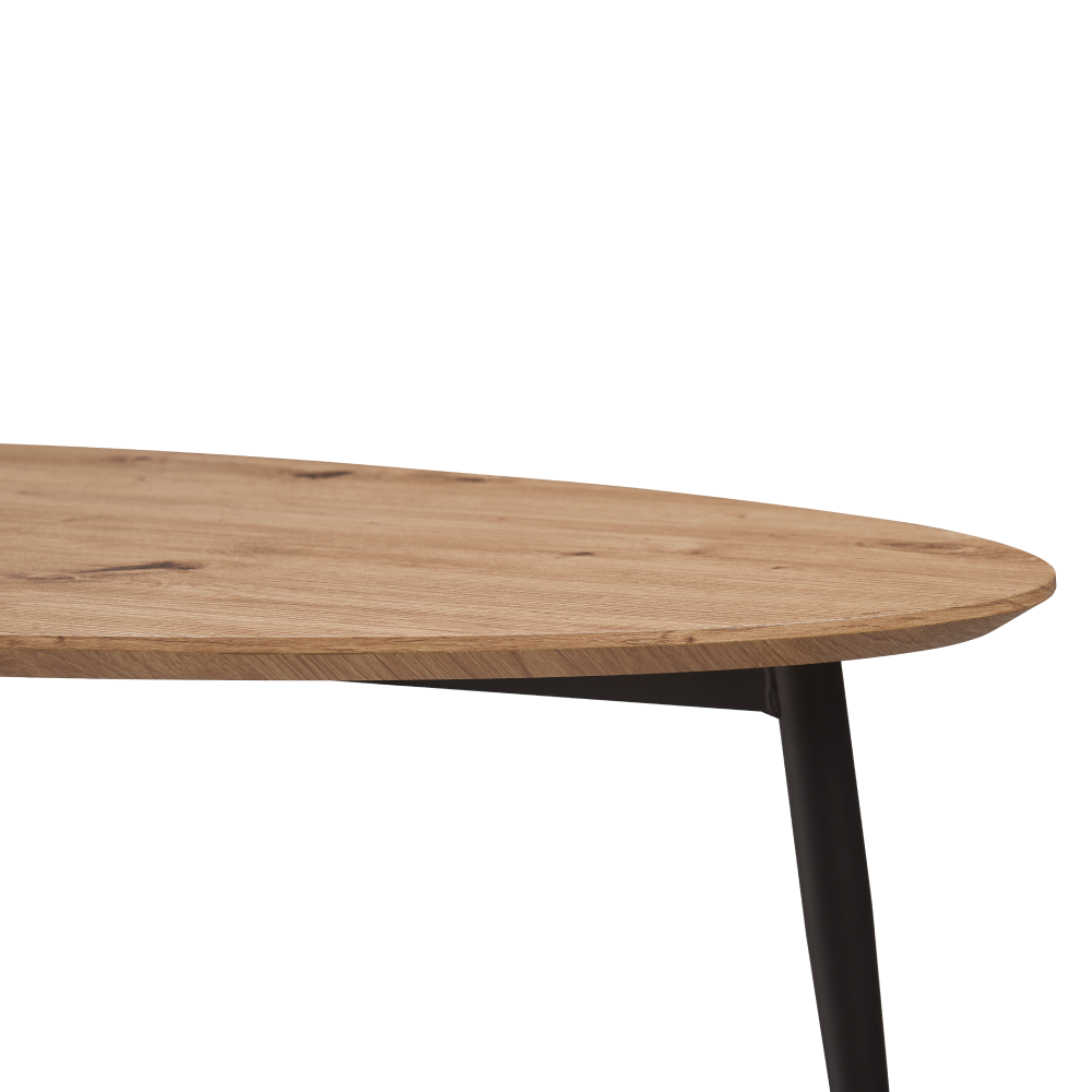 Dohánytóasztal, artisan tölgy/fekete, SANAM