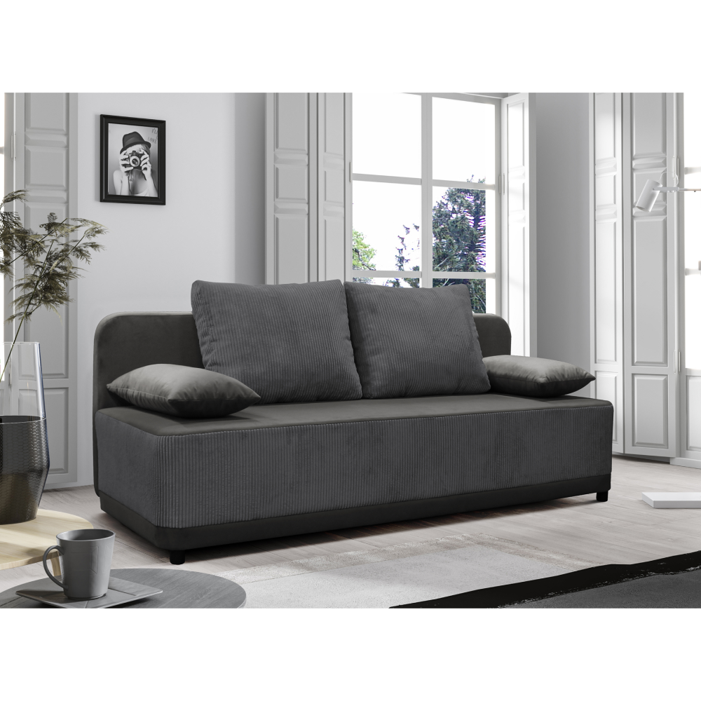 Kihúzható heverő, szürke, SENTY Kihúzható heverő, szürke, SENTY