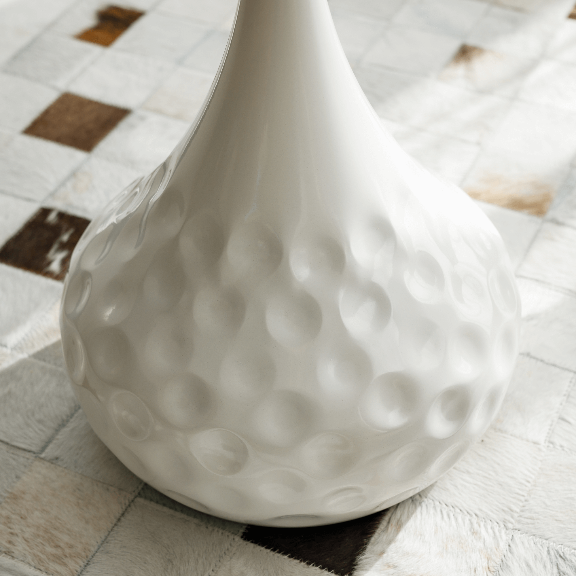 Konferenčný stolík, biely mramor/oceľ, EBREL