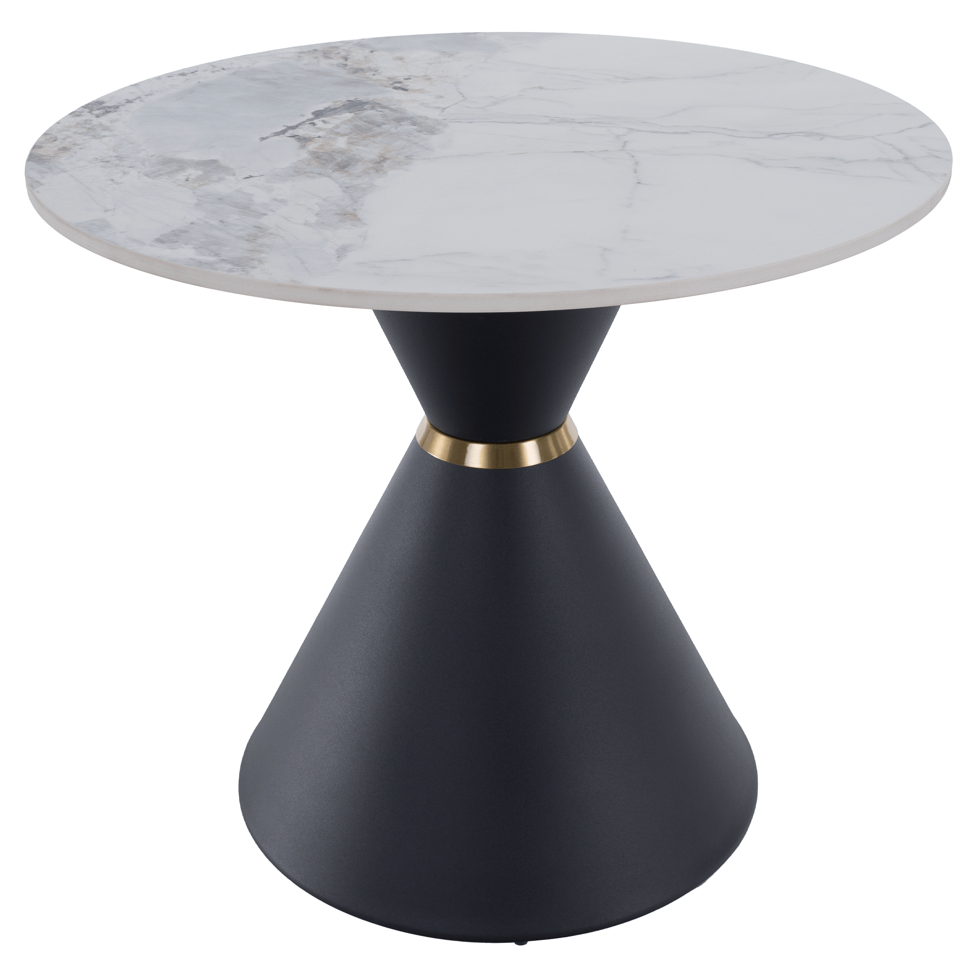 Dohányzóasztalok, 2 db-os szett, fehér márvány/fekete/arany, acél, MABUZ Dohányzóasztalok, 2 db-os szett, fehér márvány/fekete/arany, acél, MABUZ