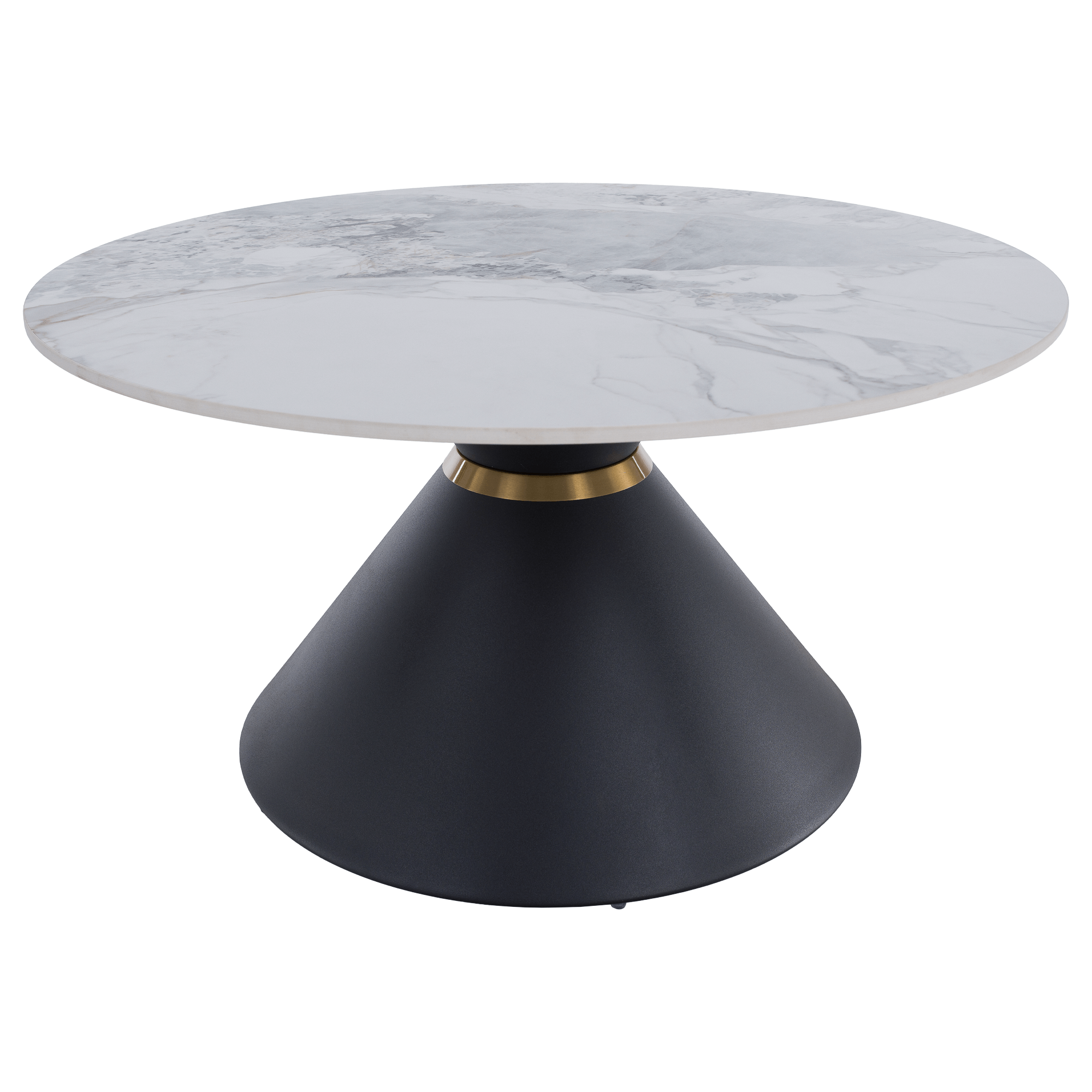 Dohányzóasztalok, 2 db-os szett, fehér márvány/fekete/arany, acél, MABUZ Dohányzóasztalok, 2 db-os szett, fehér márvány/fekete/arany, acél, MABUZ