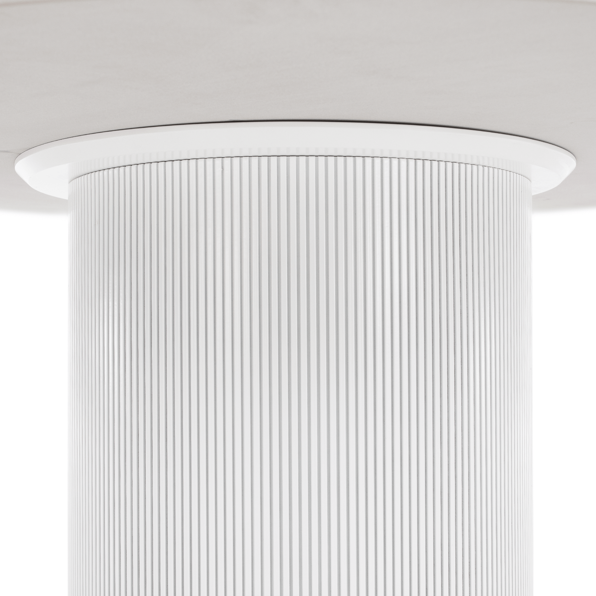 Étkezőasztal, fehér márvány/MDF, átmérő 120 cm, MAHIR TYP 1