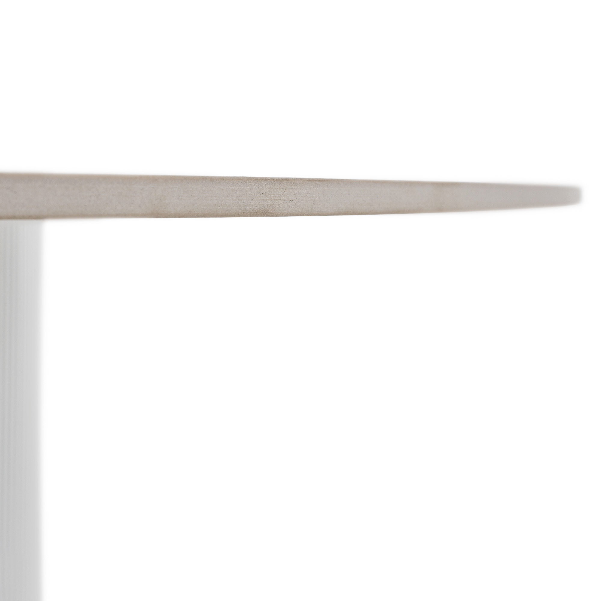 Jedálenský stôl, biely mramor/MDF, priemer 120 cm, MAHIR TYP 1