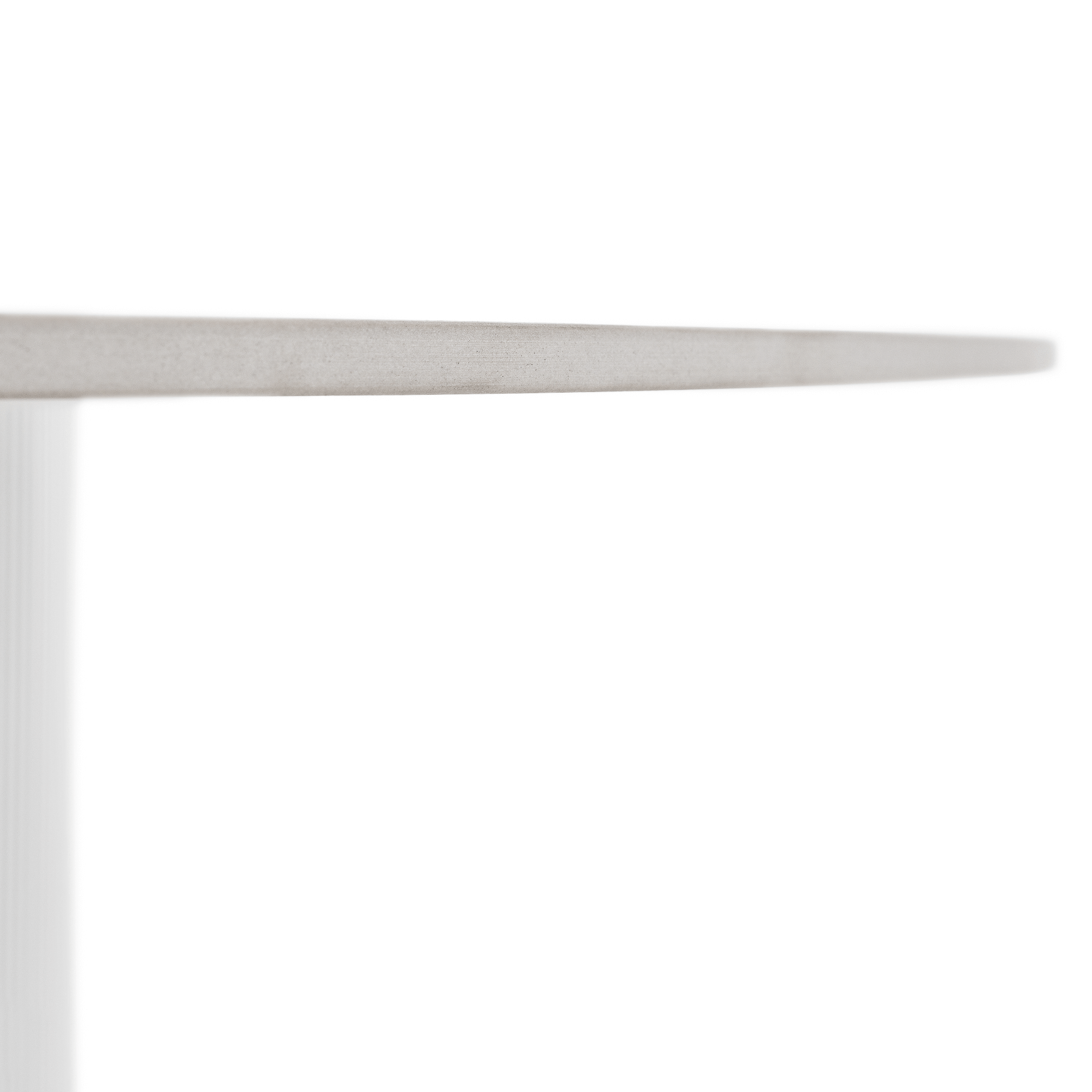 Étkezőasztal, fehér márvány/MDF, átmérő 120 cm, MAHIR TYP 1