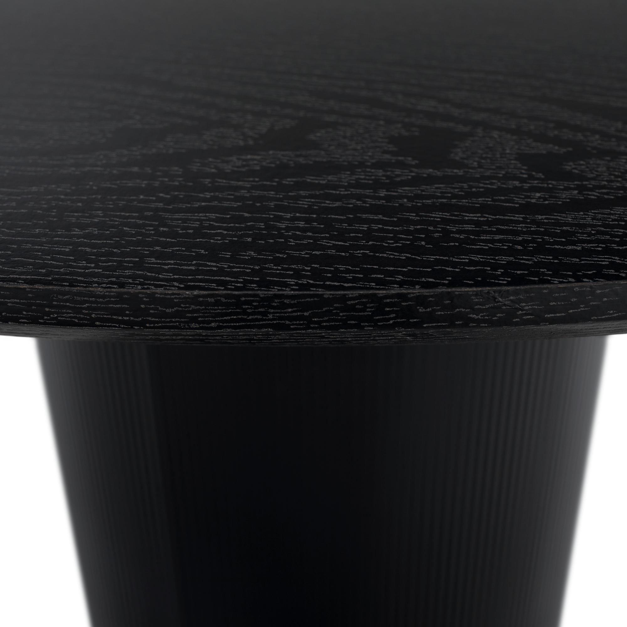 Jedálenský stôl, čierna, priemer 120 cm, MAHIR TYP 2