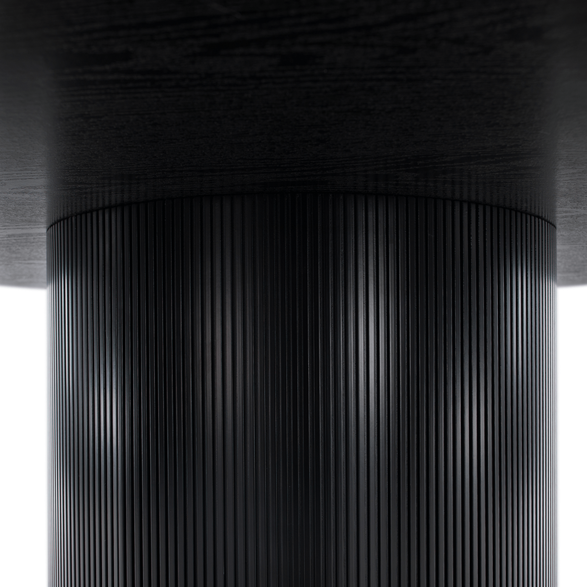 Jedálenský stôl, čierna, priemer 120 cm, MAHIR TYP 2