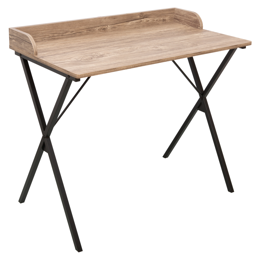 Számítógépasztal, tölgy/fekete, OFIS Számítógépasztal, tölgy/fekete, OFIS