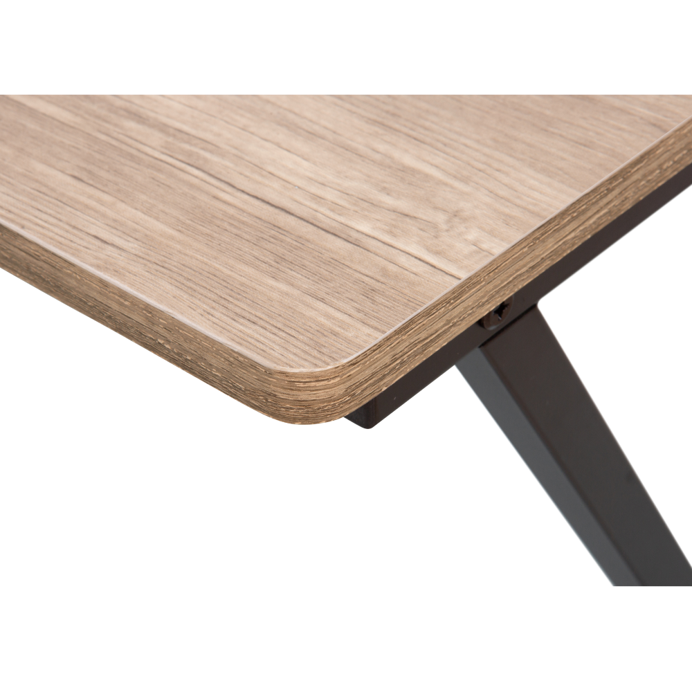 Számítógépasztal, tölgy/fekete, OFIS Számítógépasztal, tölgy/fekete, OFIS