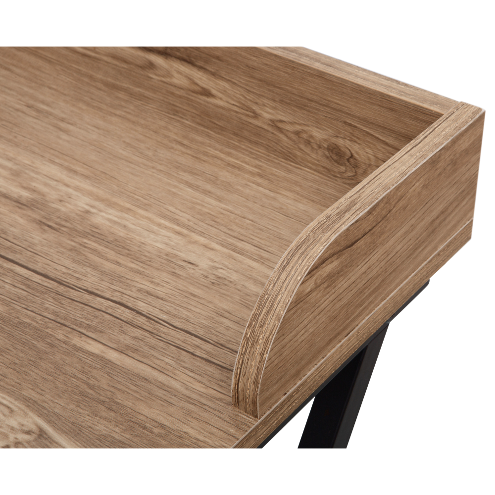 Számítógépasztal, tölgy/fekete, OFIS Számítógépasztal, tölgy/fekete, OFIS