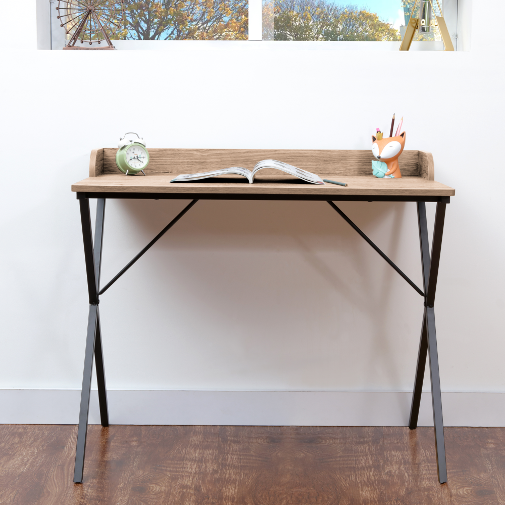 Számítógépasztal, tölgy/fekete, OFIS Számítógépasztal, tölgy/fekete, OFIS