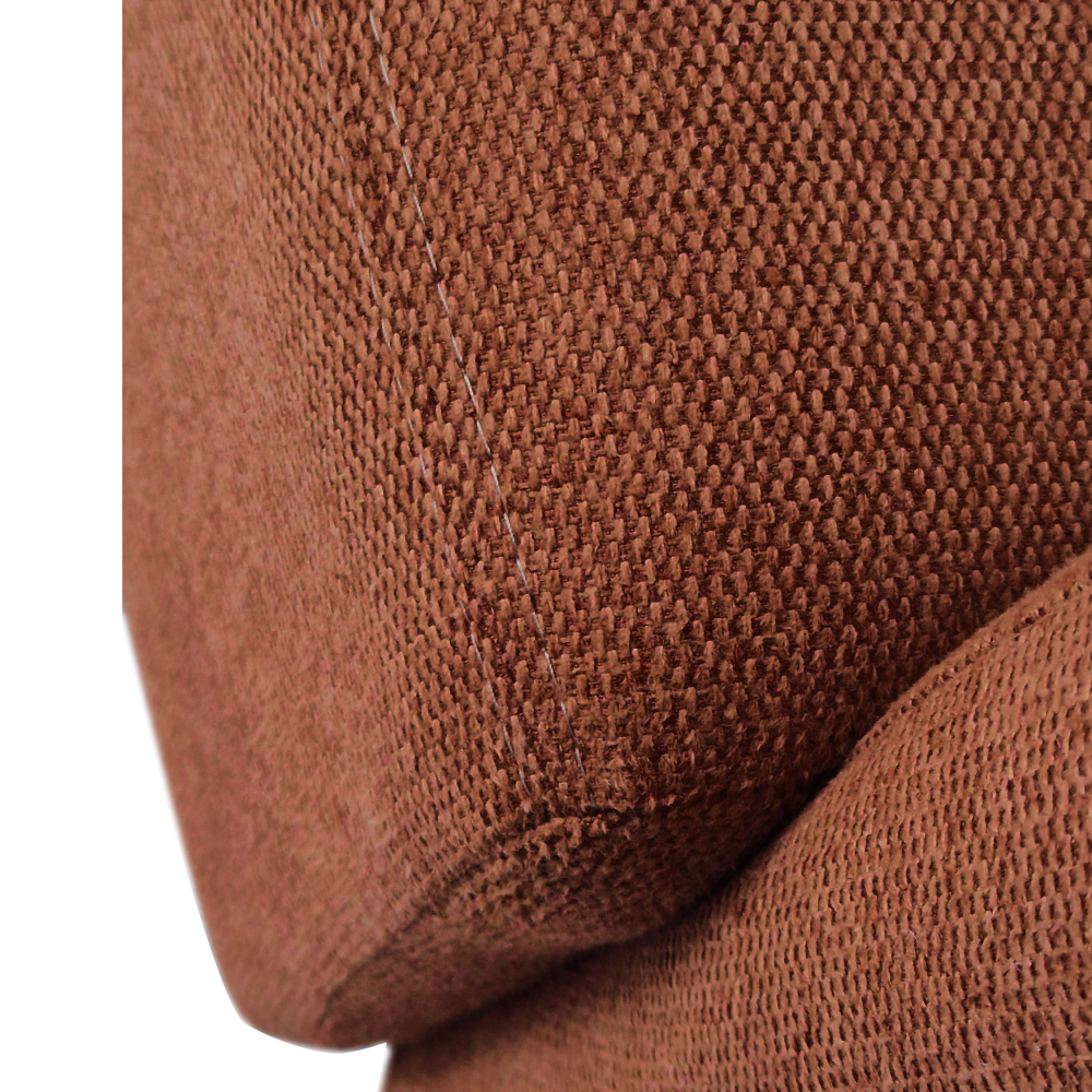 Design fotel, terrakotta/fekete, KAPY