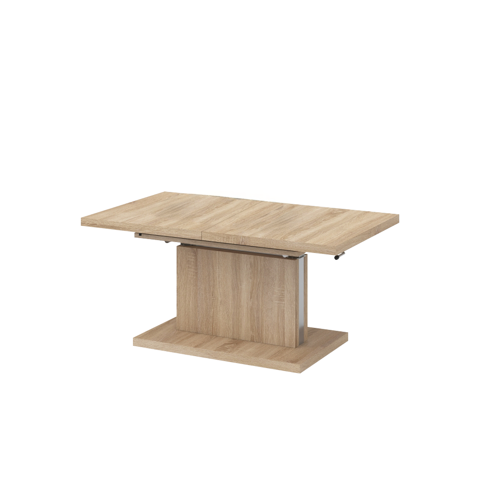 Jedálenský/konferenčný rozkladací stôl, dub sonoma, 120-200x70 cm, ARTON