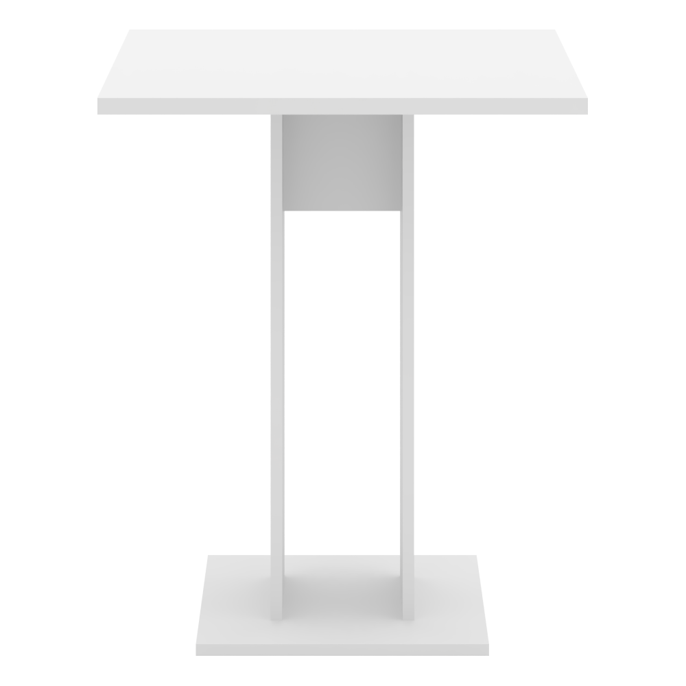 Jídelní stůl, bílá, 67,5x67,5 cm, EVERET