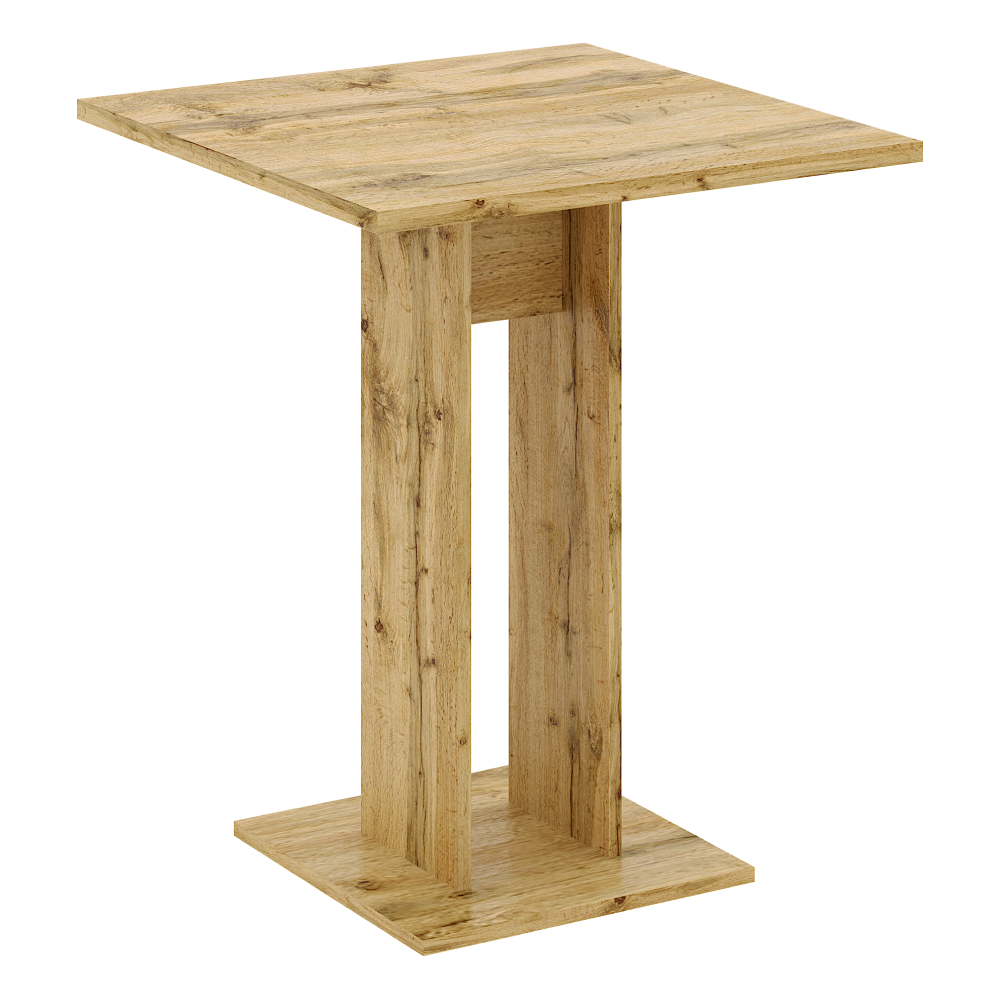 Jídelní stůl, dub wotan, 67,5x67,5 cm, EVERET