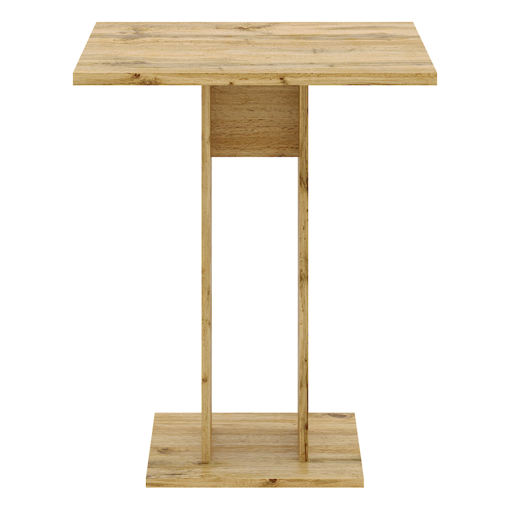 Jídelní stůl, dub wotan, 67,5x67,5 cm, EVERET