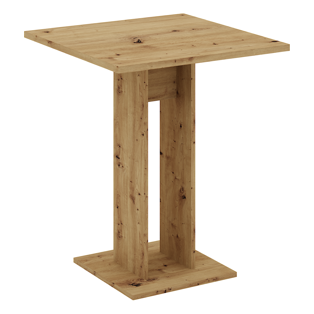 Jídelní stůl, dub artisan, 67,5x67,5 cm, EVERET
