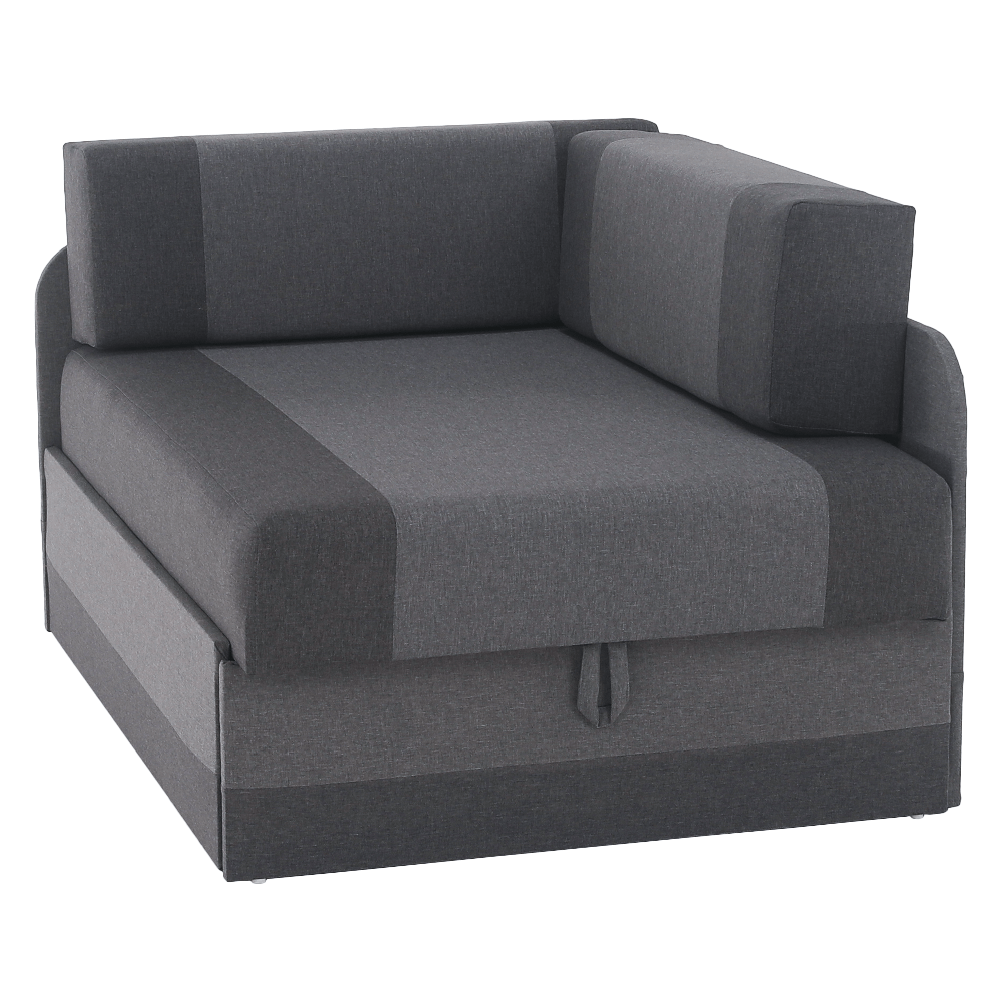 Rozkladacia pohovka, tmavosivá/sivá, MONTES UNI