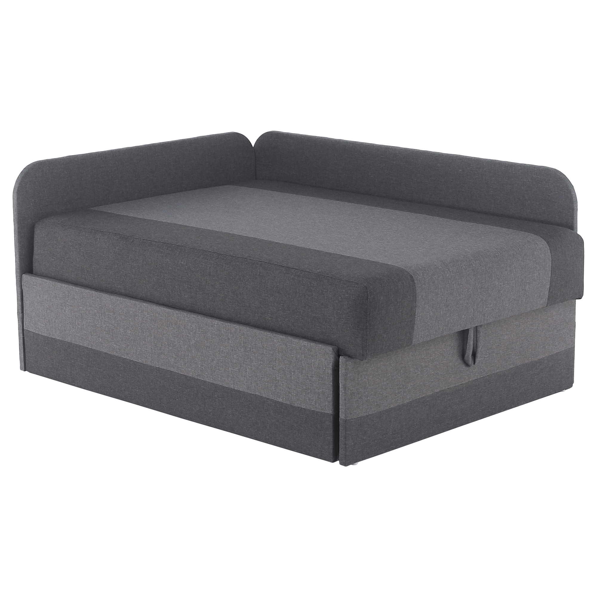 Rozkladacia pohovka, tmavosivá/sivá, MONTES UNI