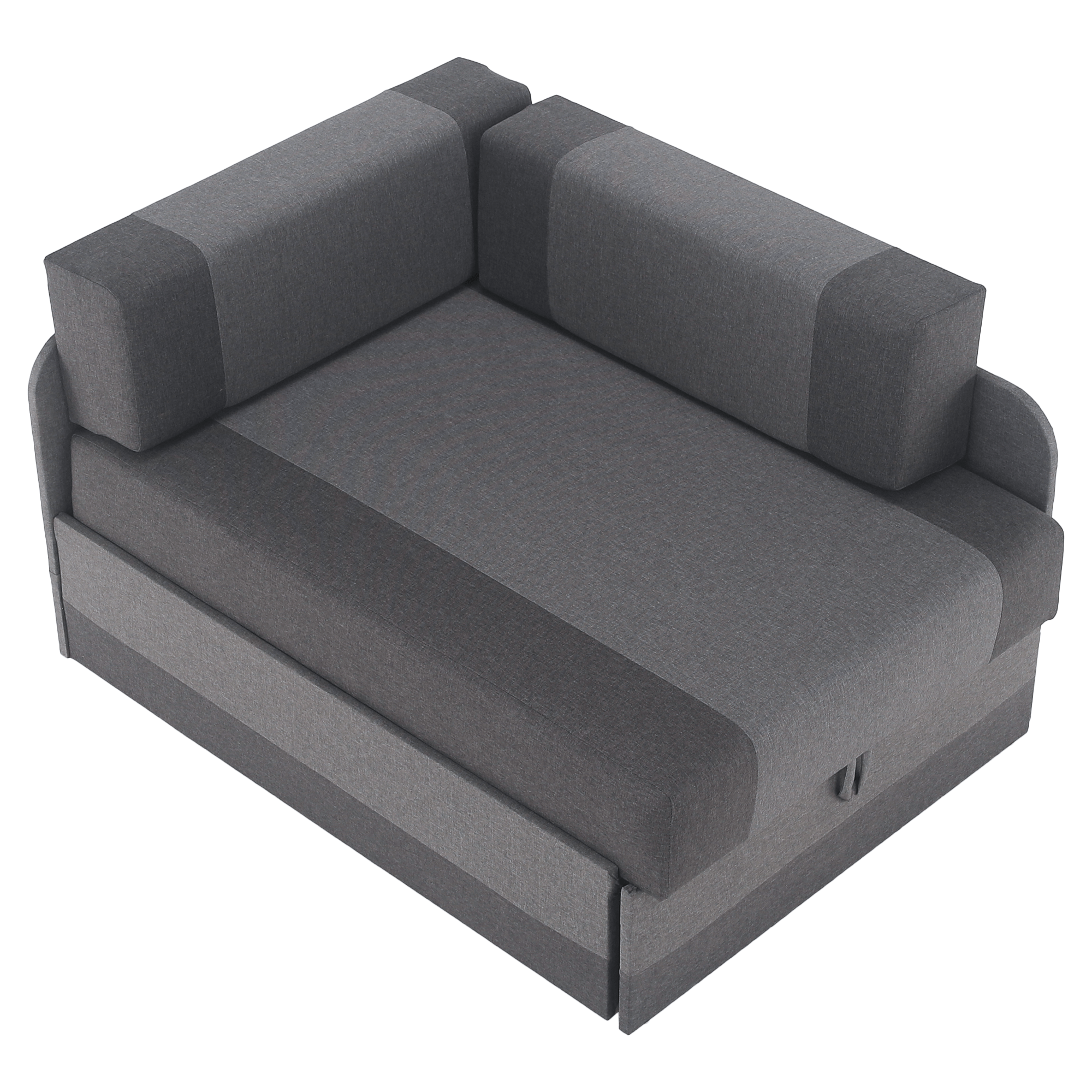 Rozkladacia pohovka, tmavosivá/sivá, MONTES UNI