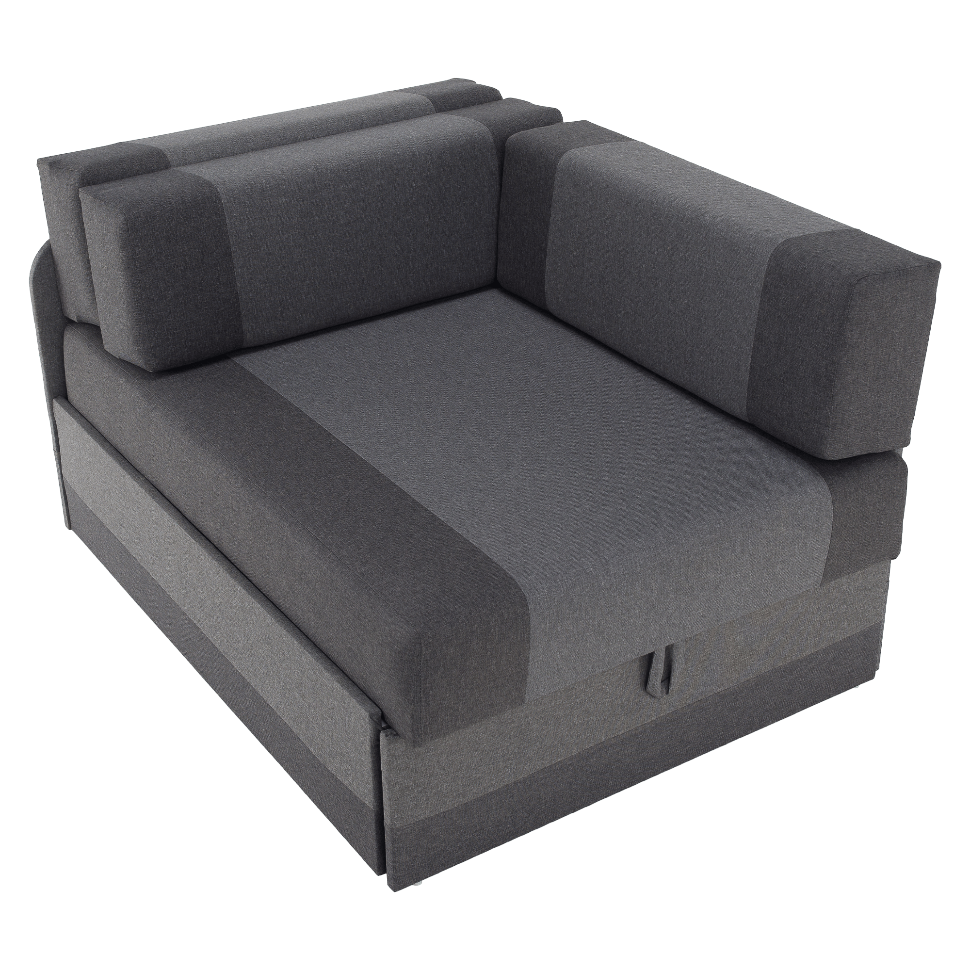 Rozkladacia pohovka, tmavosivá/sivá, MONTES UNI