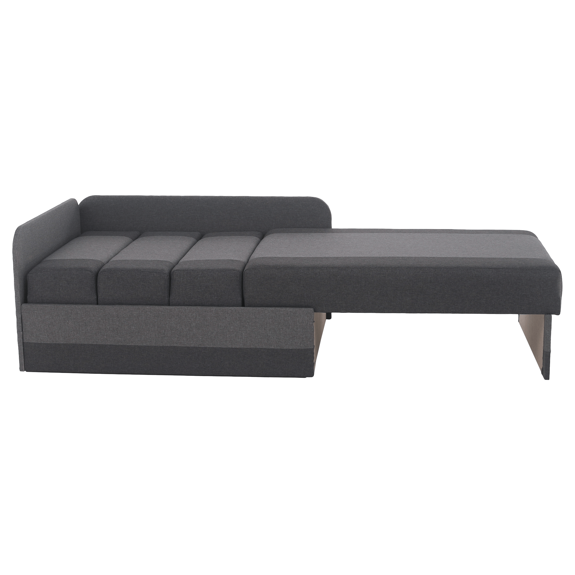 Rozkladacia pohovka, tmavosivá/sivá, MONTES UNI